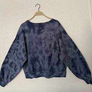 GAP  Fleece Sweatshirt Women’s Size M blue Cropped